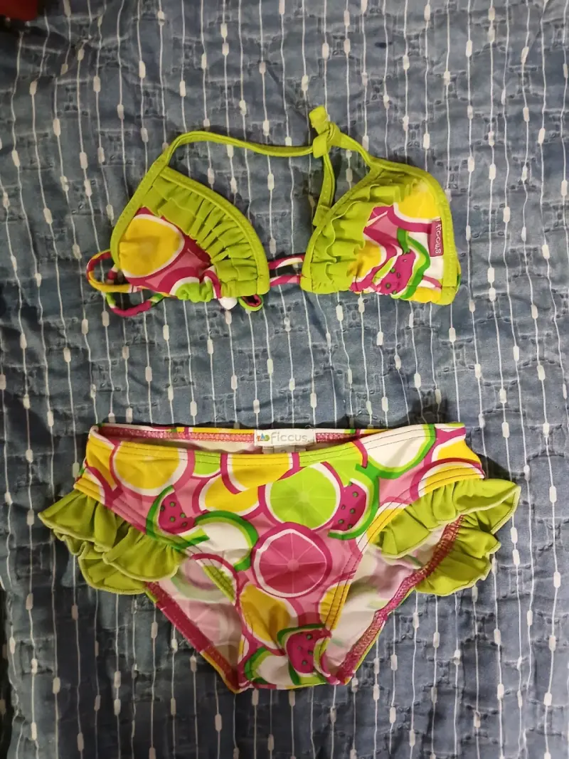 Traje de baño infantil Ficcus colorido con falda - 3