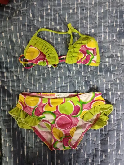Traje de baño infantil Ficcus colorido con falda - miniatura 3