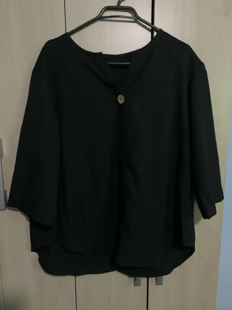 Blusa negra de manga larga Shein talla XL - 1