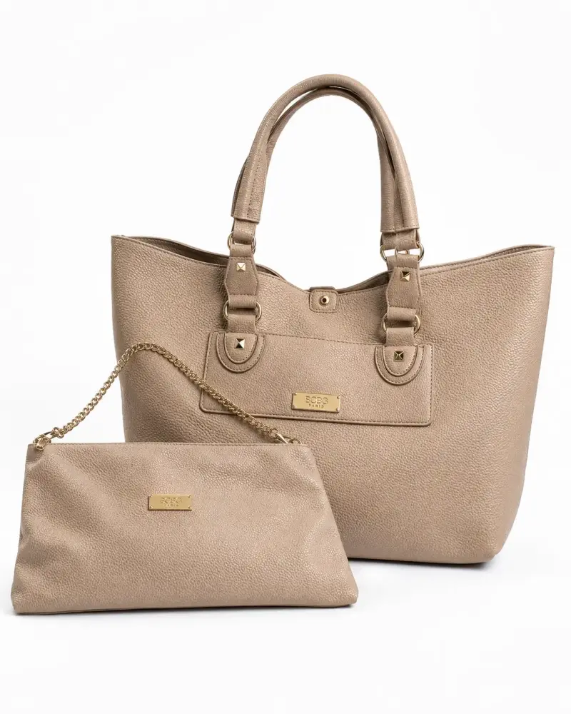 Set de carteras BCBG Paris beige elegante - 1