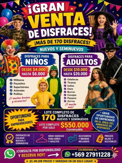 Lote de disfraces nuevos - miniatura 1