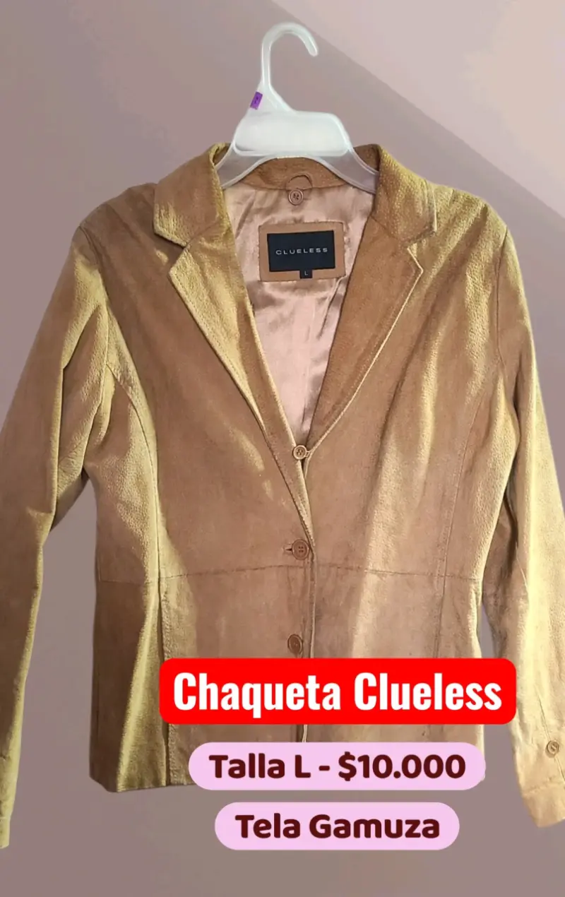 Chaqueta de gamuza Clueless talla L