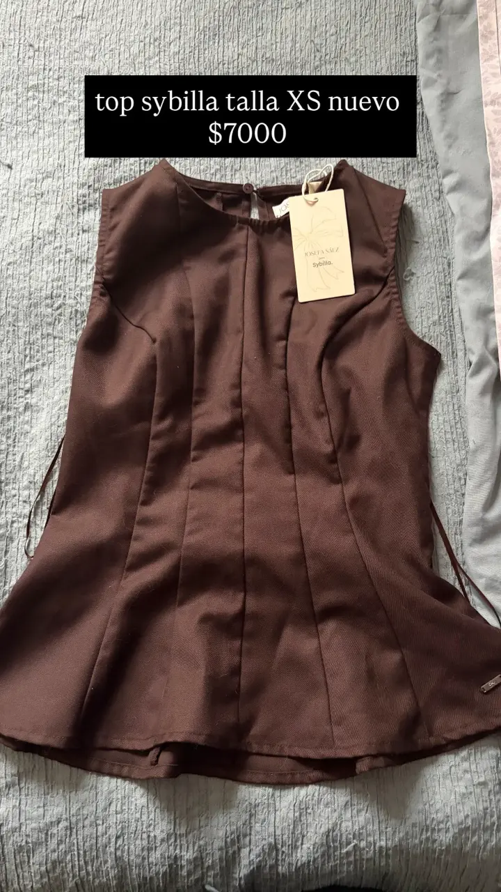Top marrón Sybilla talla XS nuevo - 1