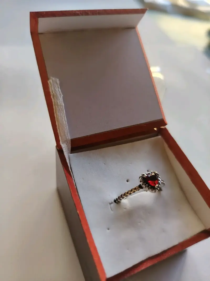Anillos de plata con diseño de lazo y corazón - 6