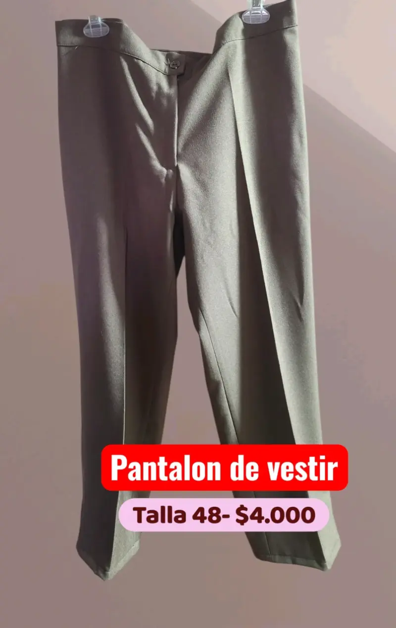 Pantalón de vestir para mujer talla 48 - 2