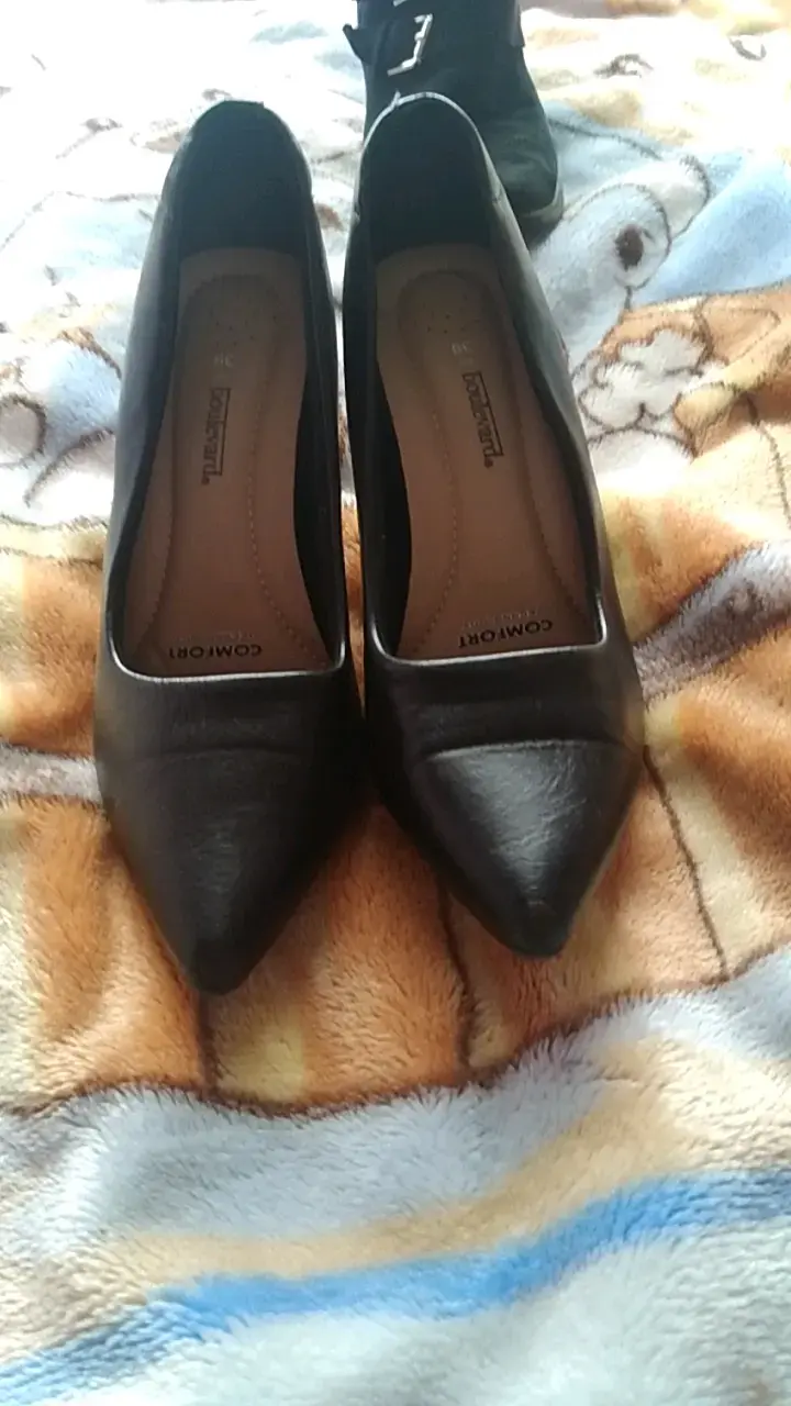 Zapatos de tacón negros talla 38
