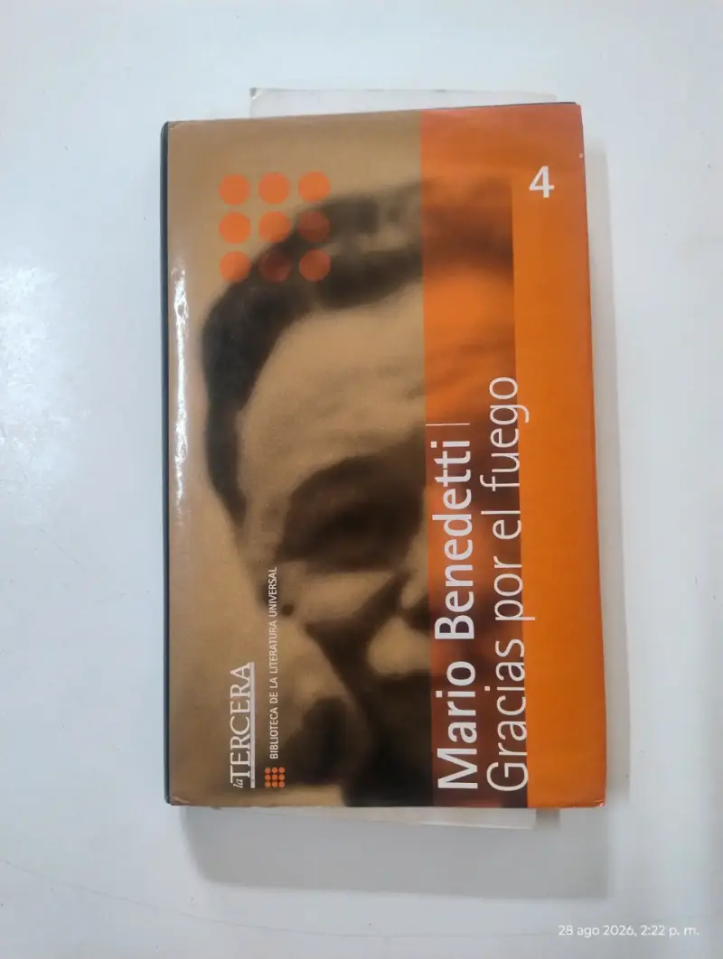 Libro 'Gracias por el fuego' de Mario Benedetti - 1