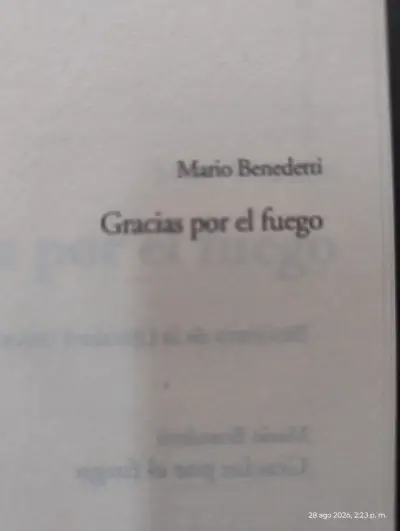 Libro 'Gracias por el fuego' de Mario Benedetti - miniatura 4