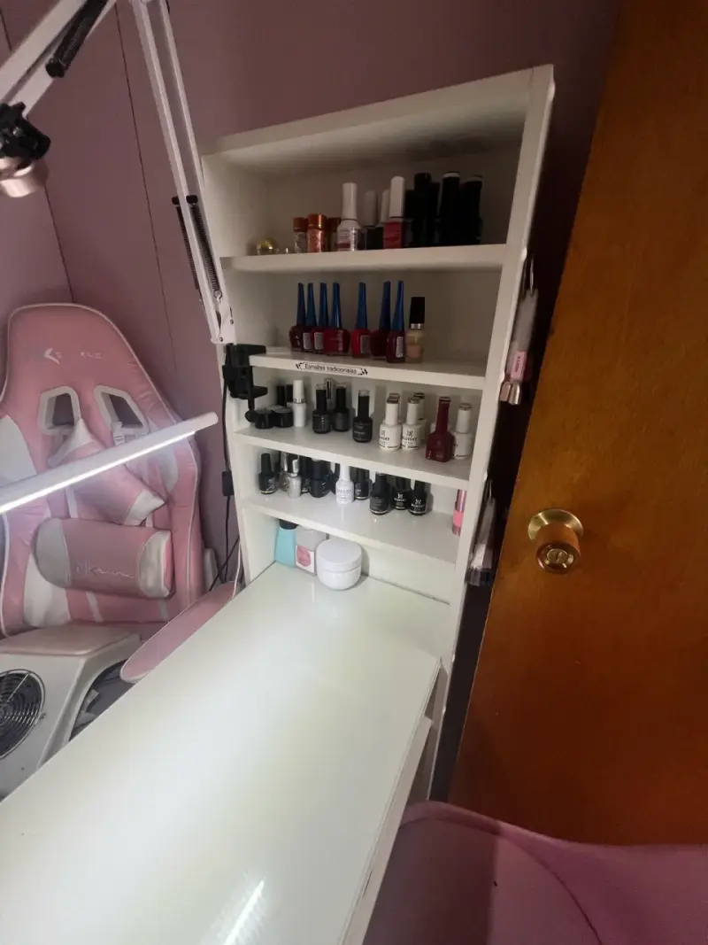 Mesa de manicura con repisa - 3