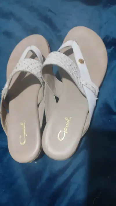 Sandalias de Cuero Blancas para Mujer Gacel - miniatura 1