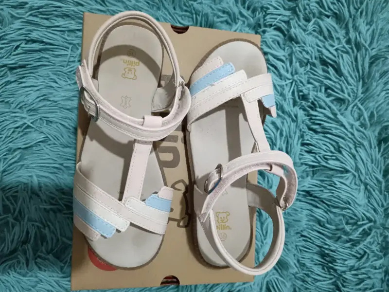 Sandalias para niña Pillin color rosa y azul - 2