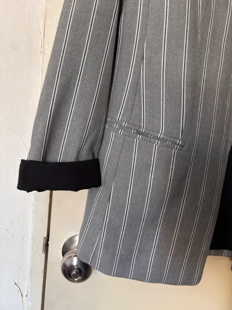 Blazer de rayas gris H&M para mujer - 2