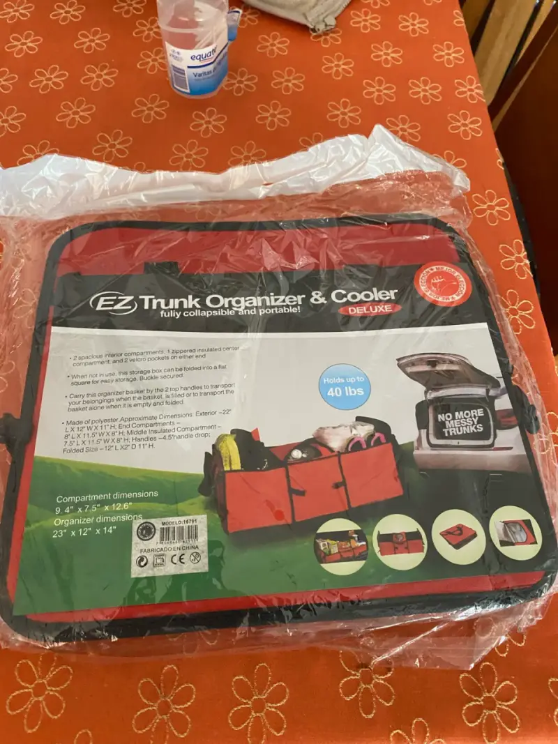 Organizador de maletero y enfriador EZ Deluxe
