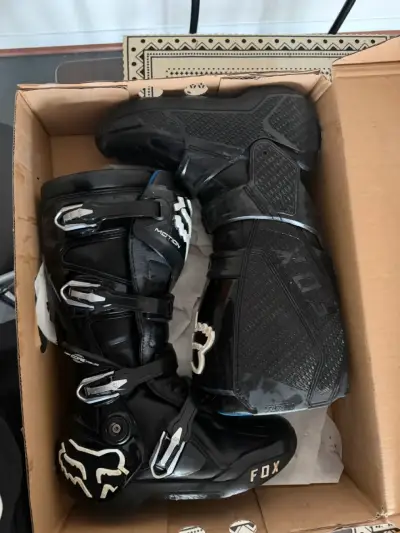 Botas de motocross Fox Motion negras - miniatura 1