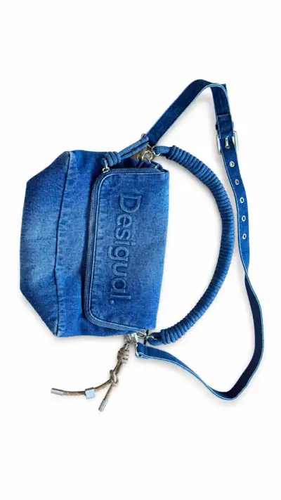 Bolso bandolera denim Desigual azul - miniatura 1