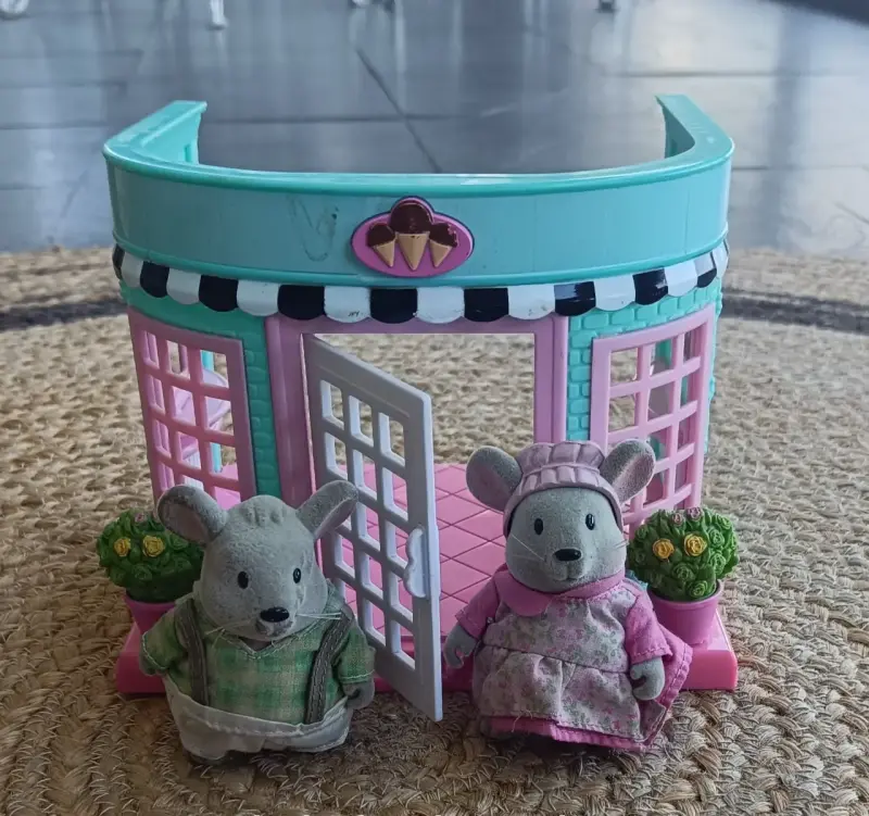 Set de heladería con ratoncitos Liz Woodzez