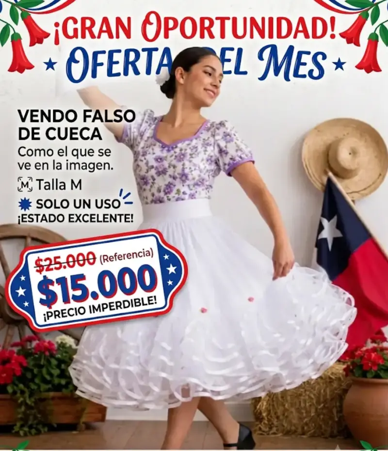 Falso de cueca talla M en excelente estado