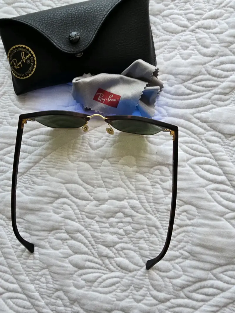 Gafas de Sol Ray-Ban Clubmaster Azul Espejado - 3