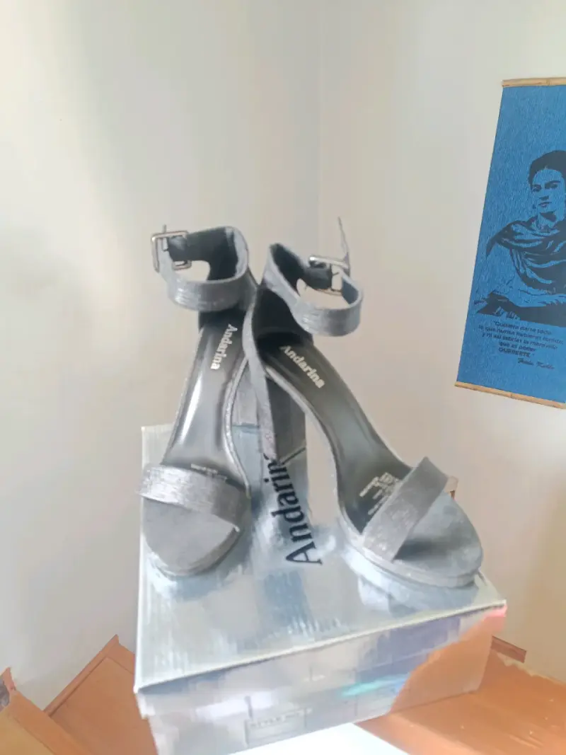 Sandalias de tacón alto Andarino plateadas