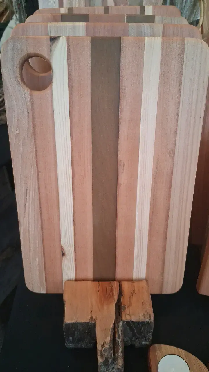 Tabla de cortar de madera natural