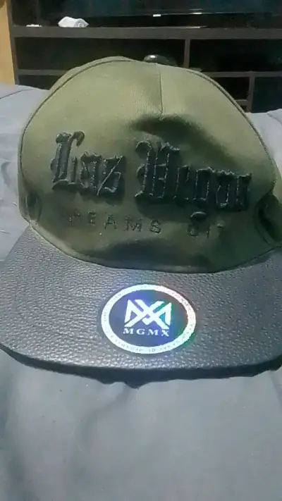 Gorra verde estilo Las Vegas MGMX - miniatura 3