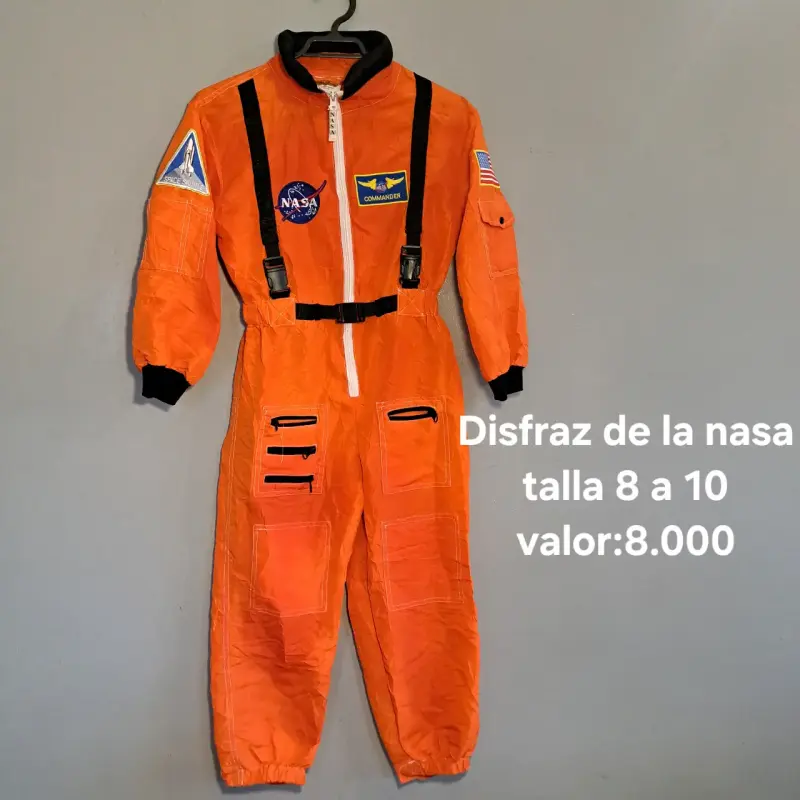 Disfraz de astronauta NASA para niños talla 8 a 10