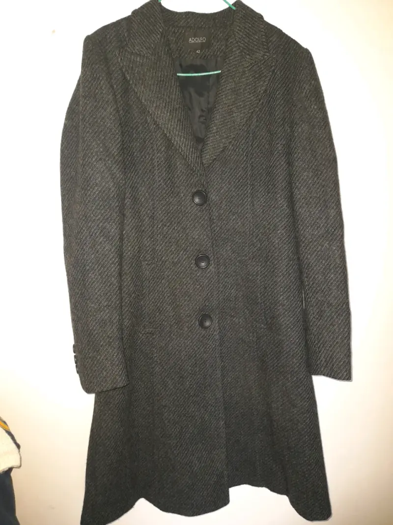 Abrigo de mujer gris talla S-M elegante - 2