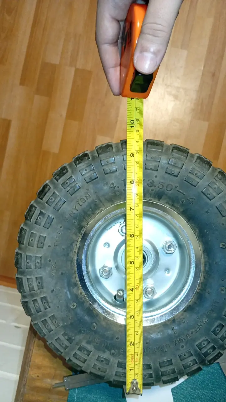 Rueda neumática con llanta metálica para carretilla - 3