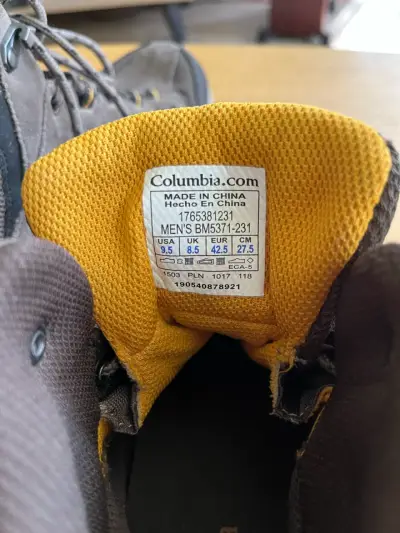 Botas de senderismo impermeables Columbia marrón - miniatura 6