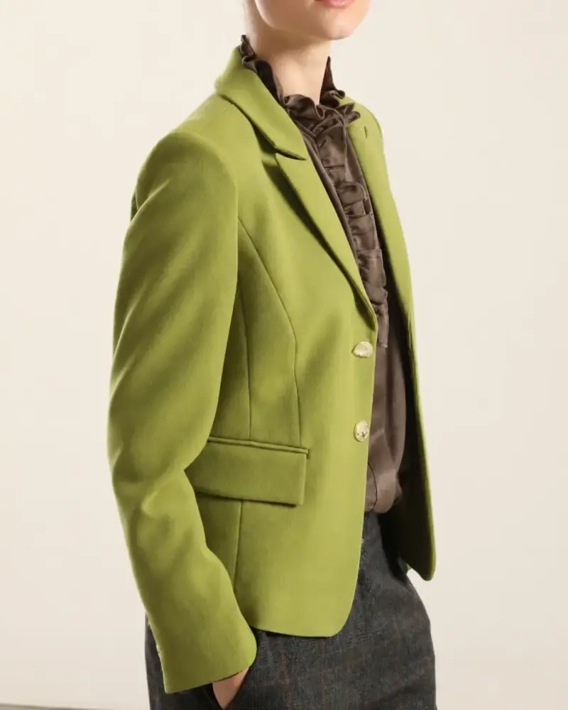 Blazer verde pistacho Marca Liolá temporada 2026 - 2
