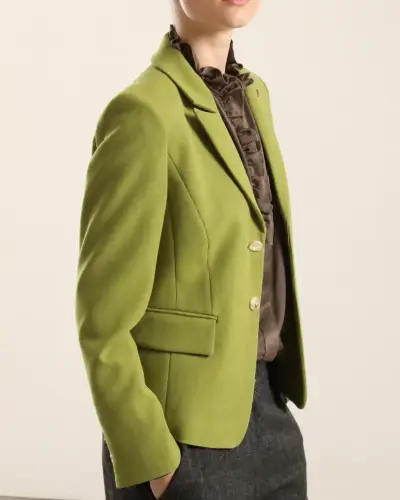Blazer verde pistacho Marca Liolá temporada 2026 - miniatura 2
