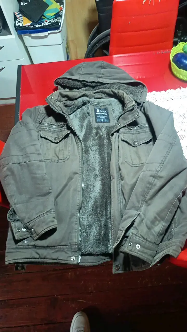 Chaqueta de invierno para hombre con capucha - 3