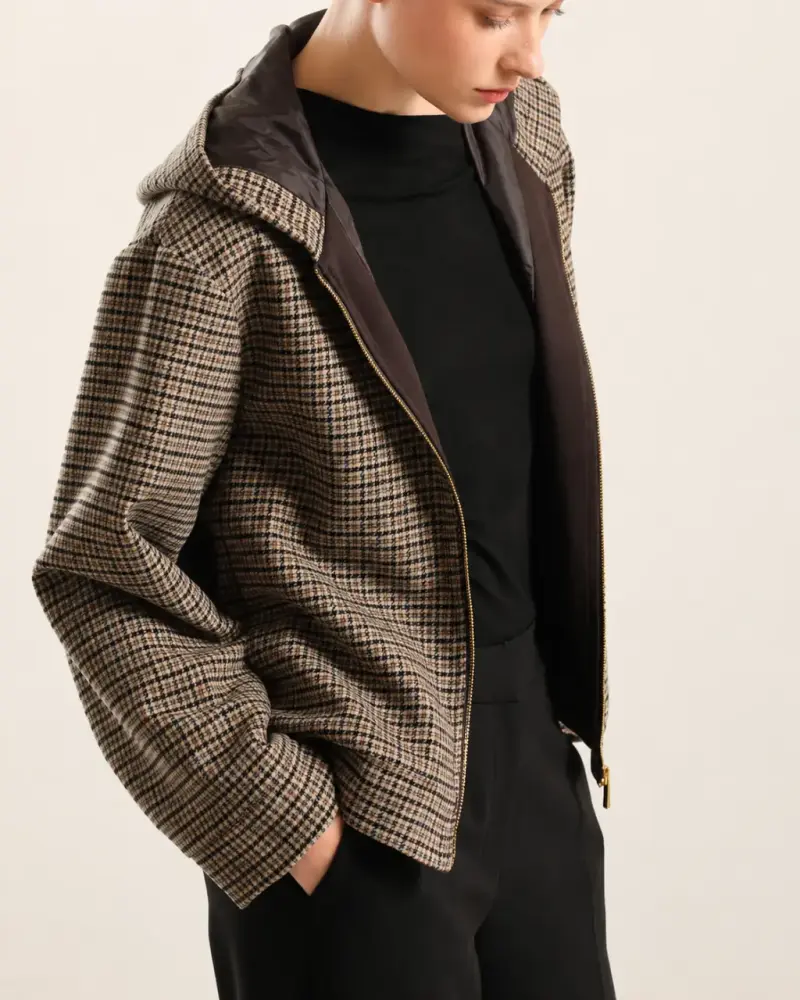 CHAQUETA FANTASÍA CAPUCHA, BEIGE Liolá - 5