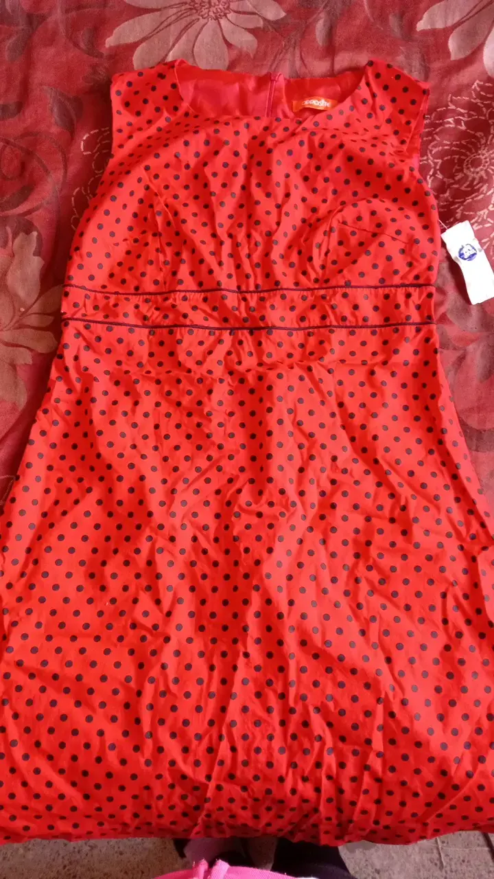 Vestido rojo con lunares negros Opposite - 1