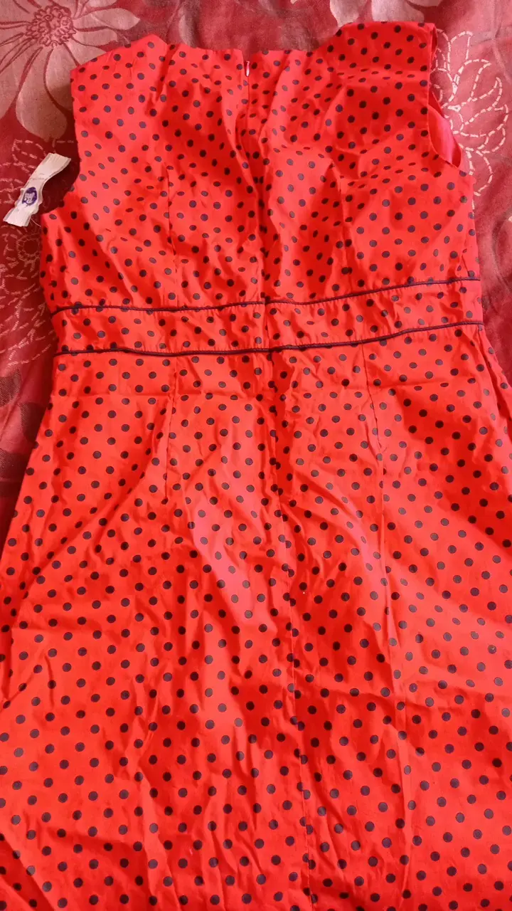 Vestido rojo con lunares negros Opposite - 3