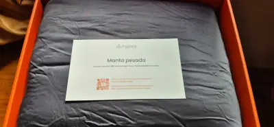 Manta pesada Hypnos de bambú orgánico - miniatura 1