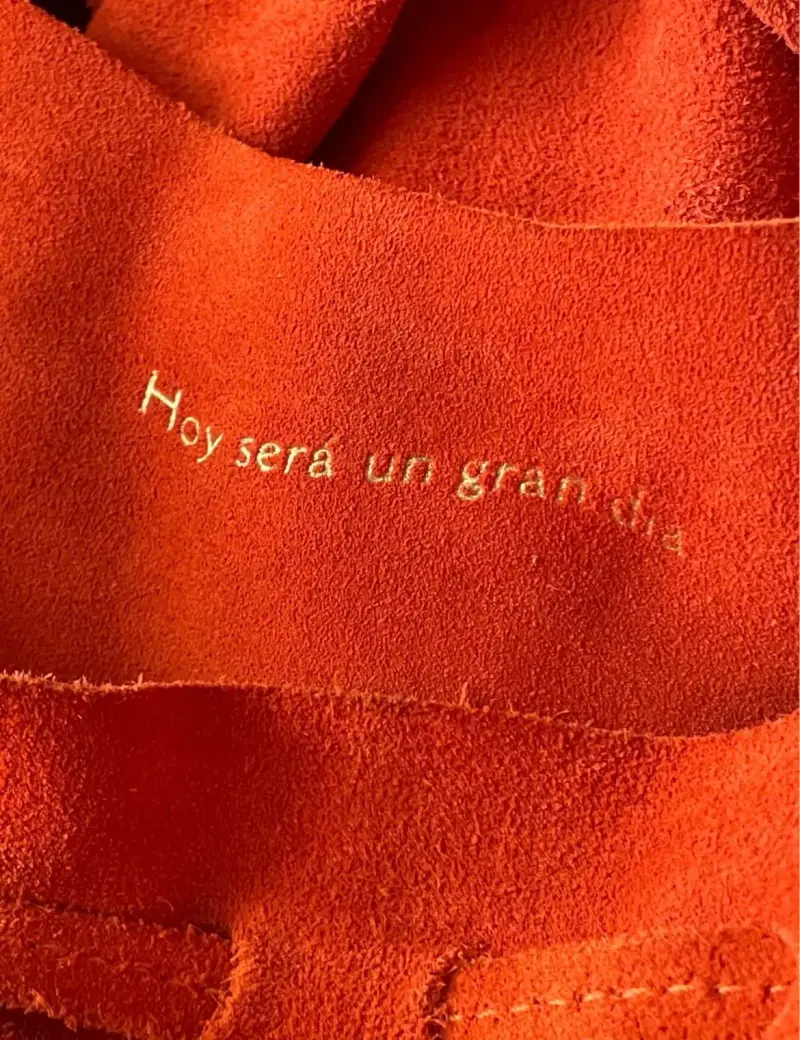 Bolso de gamuza naranja chacha bags - 4