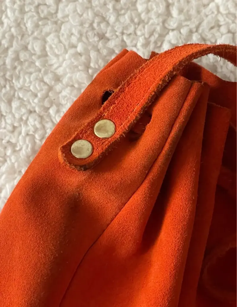 Bolso de gamuza naranja chacha bags - 5