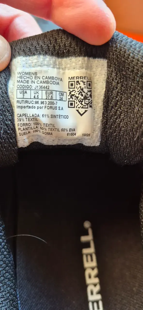 Zapatillas deportivas negras Merrell para mujer - 4