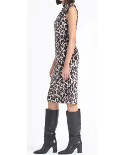 Vestido animal print sin mangas elegante Liolá - miniatura 4