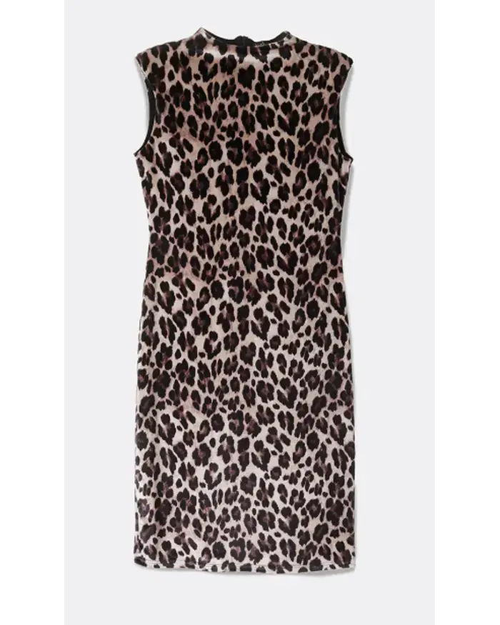 Vestido animal print sin mangas elegante Liolá - 6
