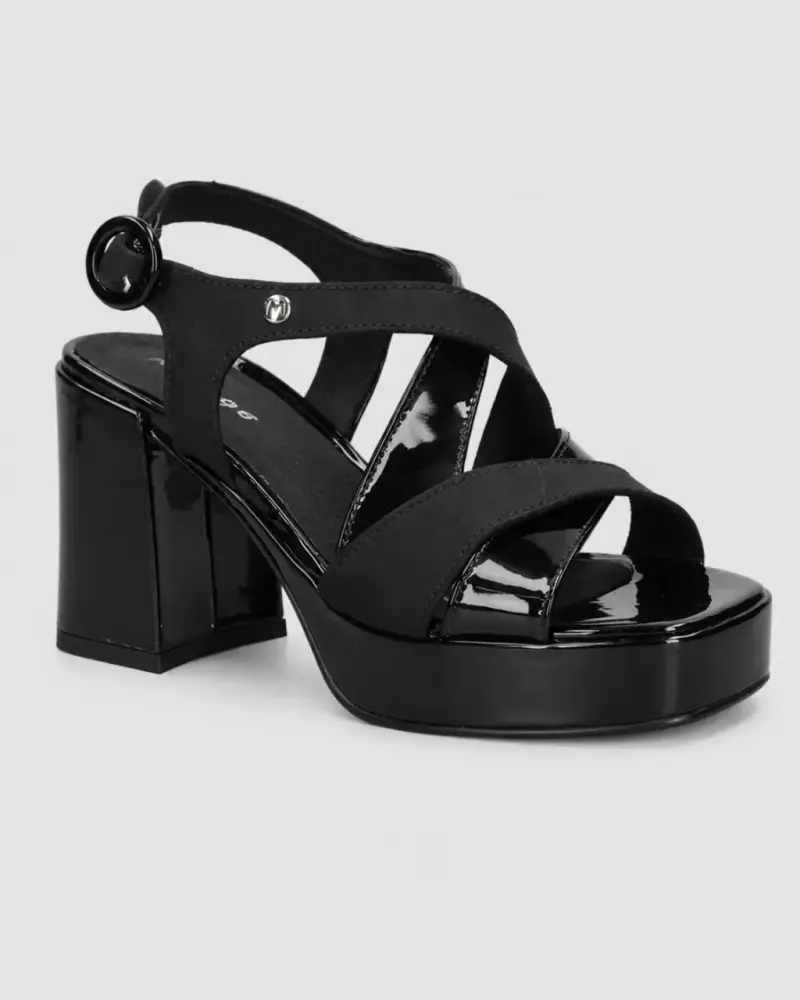 Sandalias de tacón alto negras elegantes Mingo - 1
