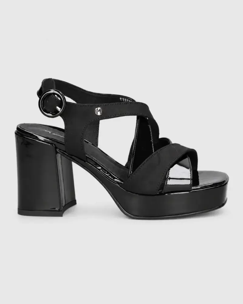 Sandalias de tacón alto negras elegantes Mingo - 2