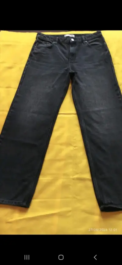 Jeans negros de mezclilla MNG para mujer - miniatura 3