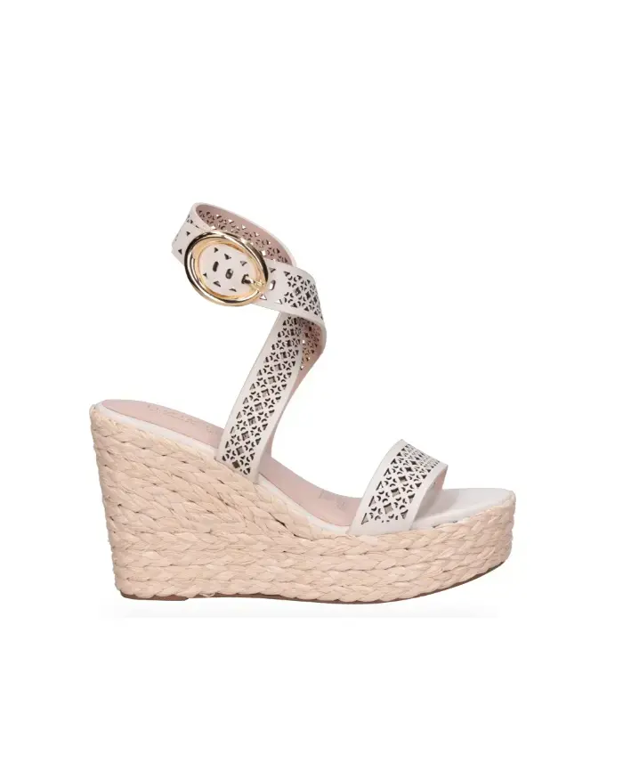 Sandalias de cuña blancas Luz Da Lua - 2