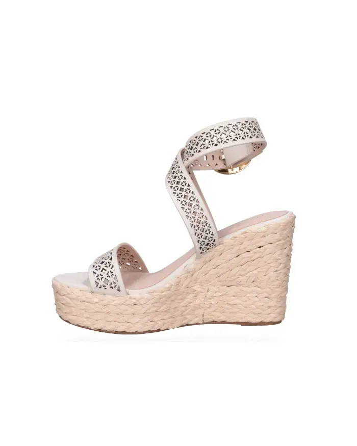 Sandalias de cuña blancas Luz Da Lua - 4