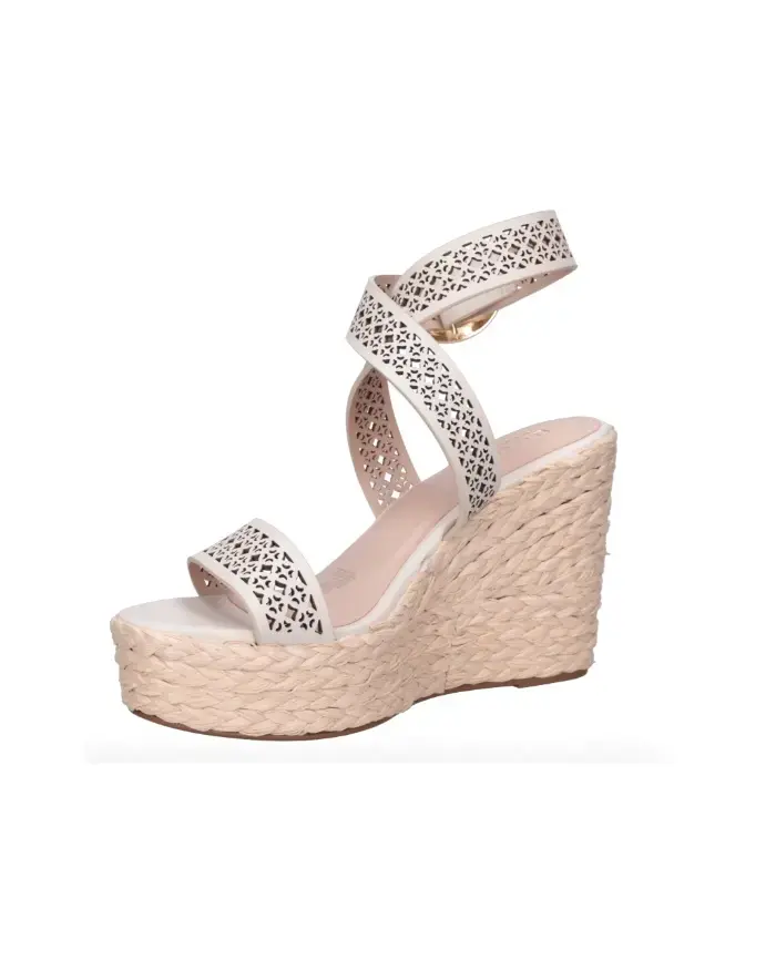 Sandalias de cuña blancas Luz Da Lua - 5