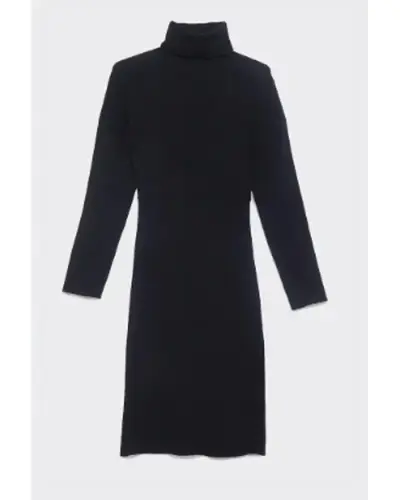 Vestido negro ajustado de manga larga Liolá - miniatura 5