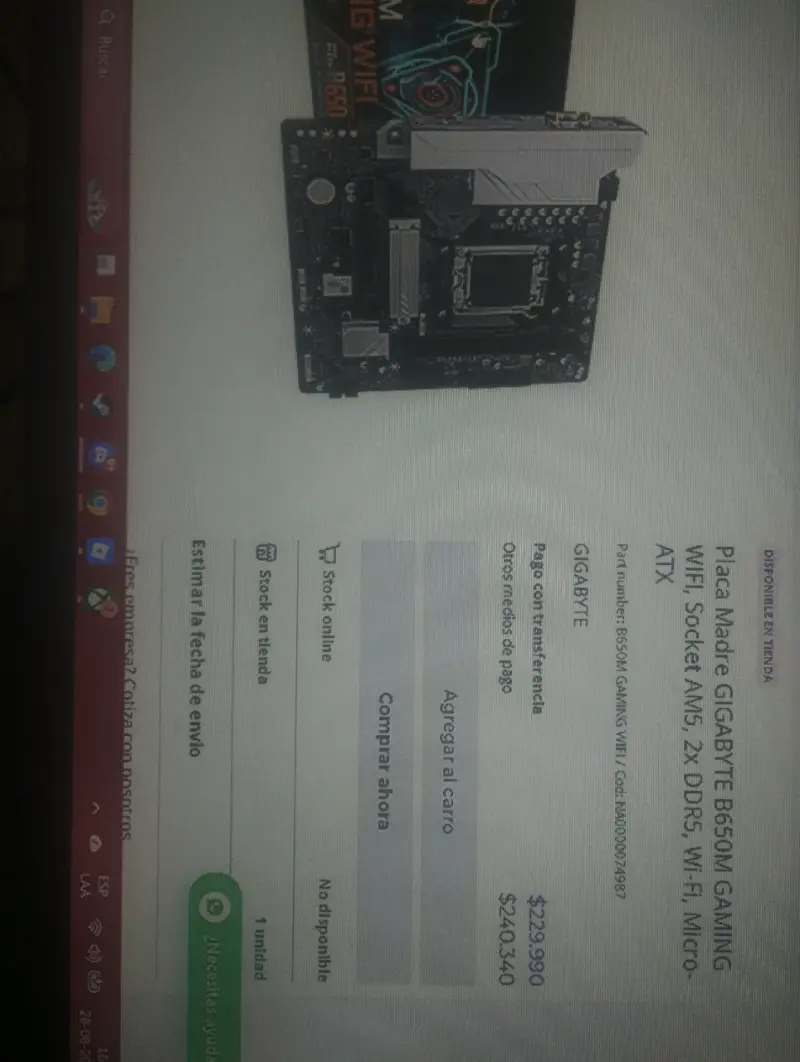 Procesador AMD Ryzen 5 8500G con placa madre B650M - 5