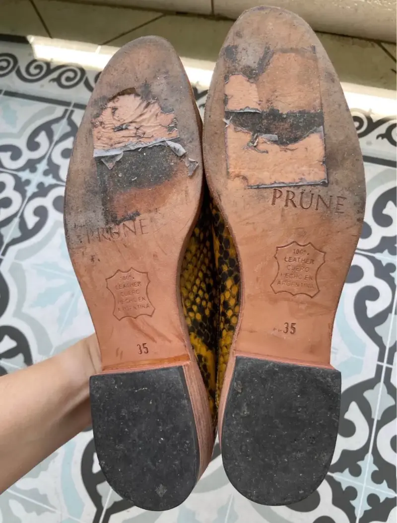 Zapatos de cuero estilo serpiente mujer - 5